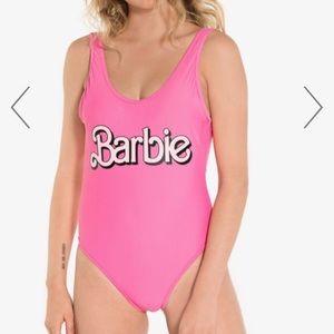 BARBIE High Cut One Piece Bathing Suit (Size S)